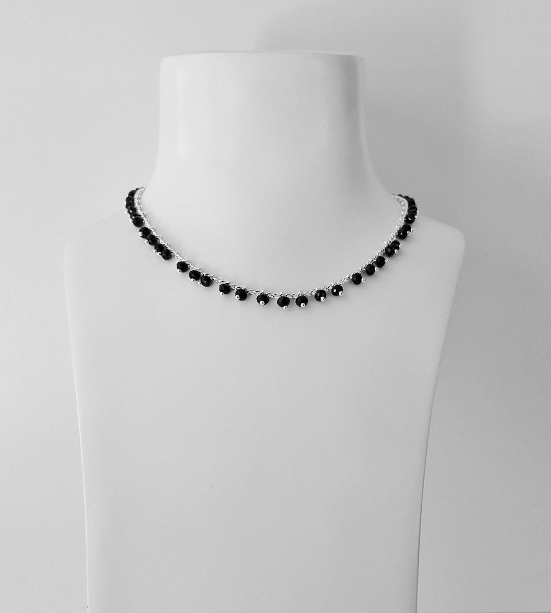 Handcrafted Onyx Bead Necklace