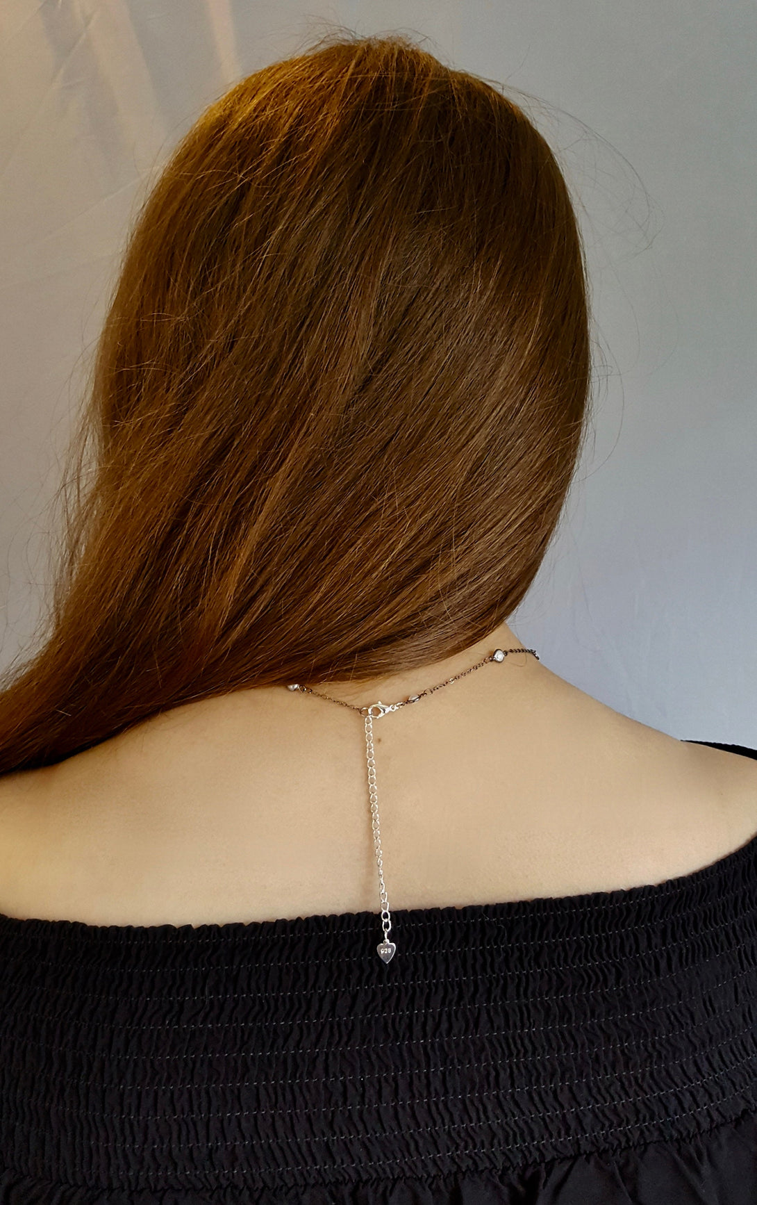 Dainty Diamond By The Yard Necklace Or Bracelet In Sterling Silver Plate