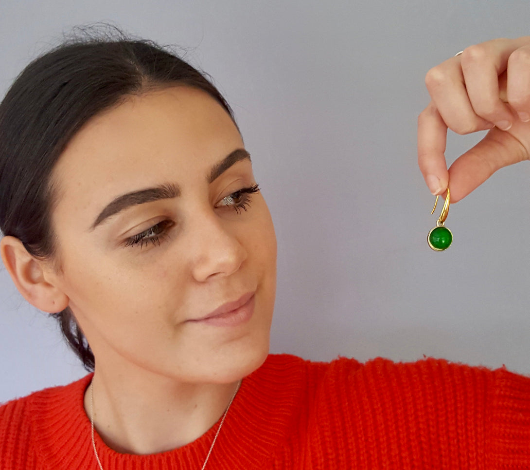 Minimalist, Pendant Drop Earrings