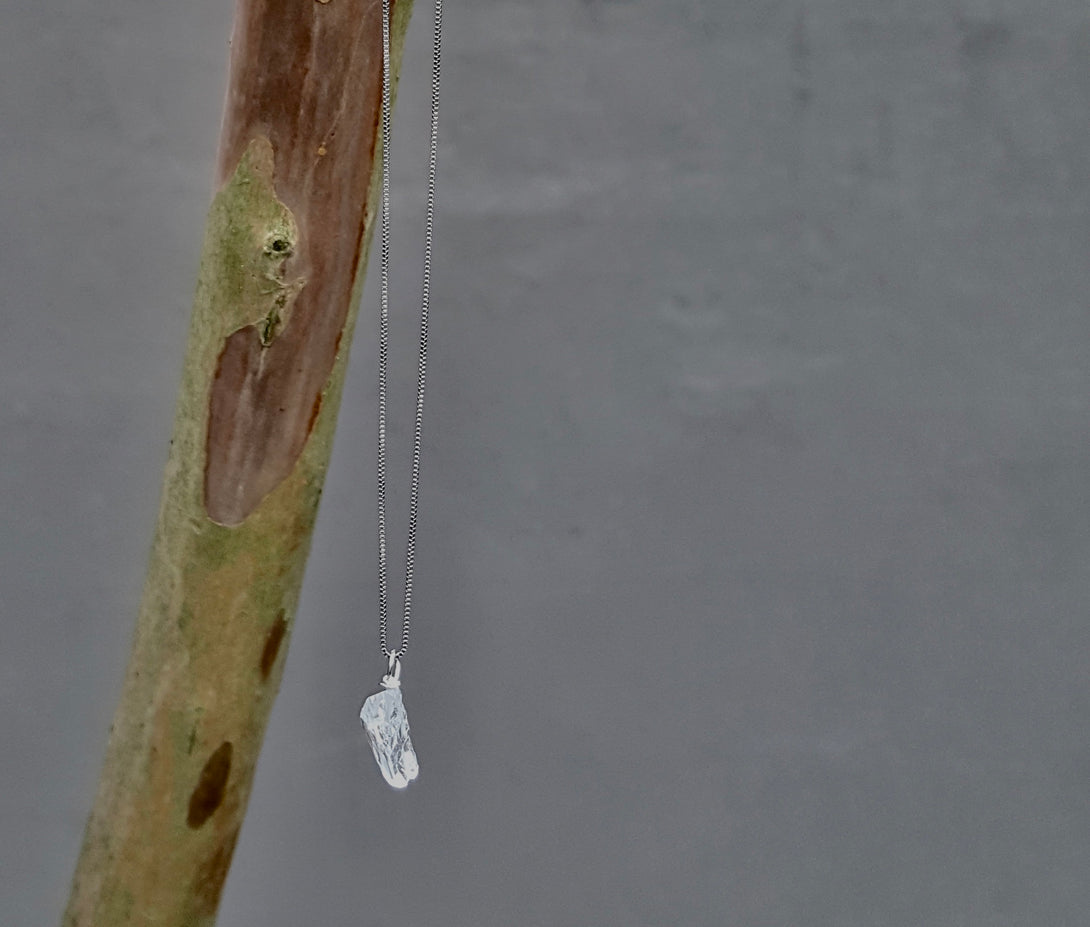 Sterling Silver Herkimer Diamond Necklace, April Birthstone