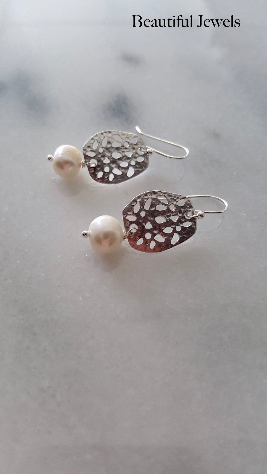 Cut Out Filigree Pearl Earrings, Symbolic June Birthstone Jewellery