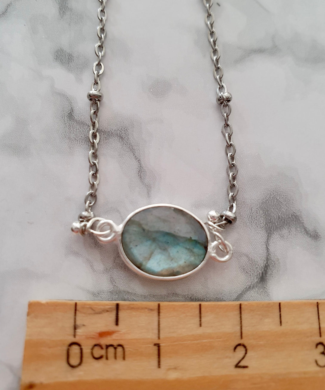 Flash Labradorite Necklace, Birthstone Jewellery