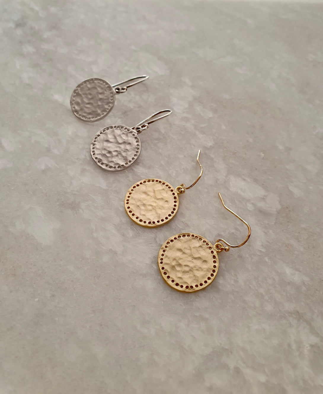 Hammered Coin Earrings