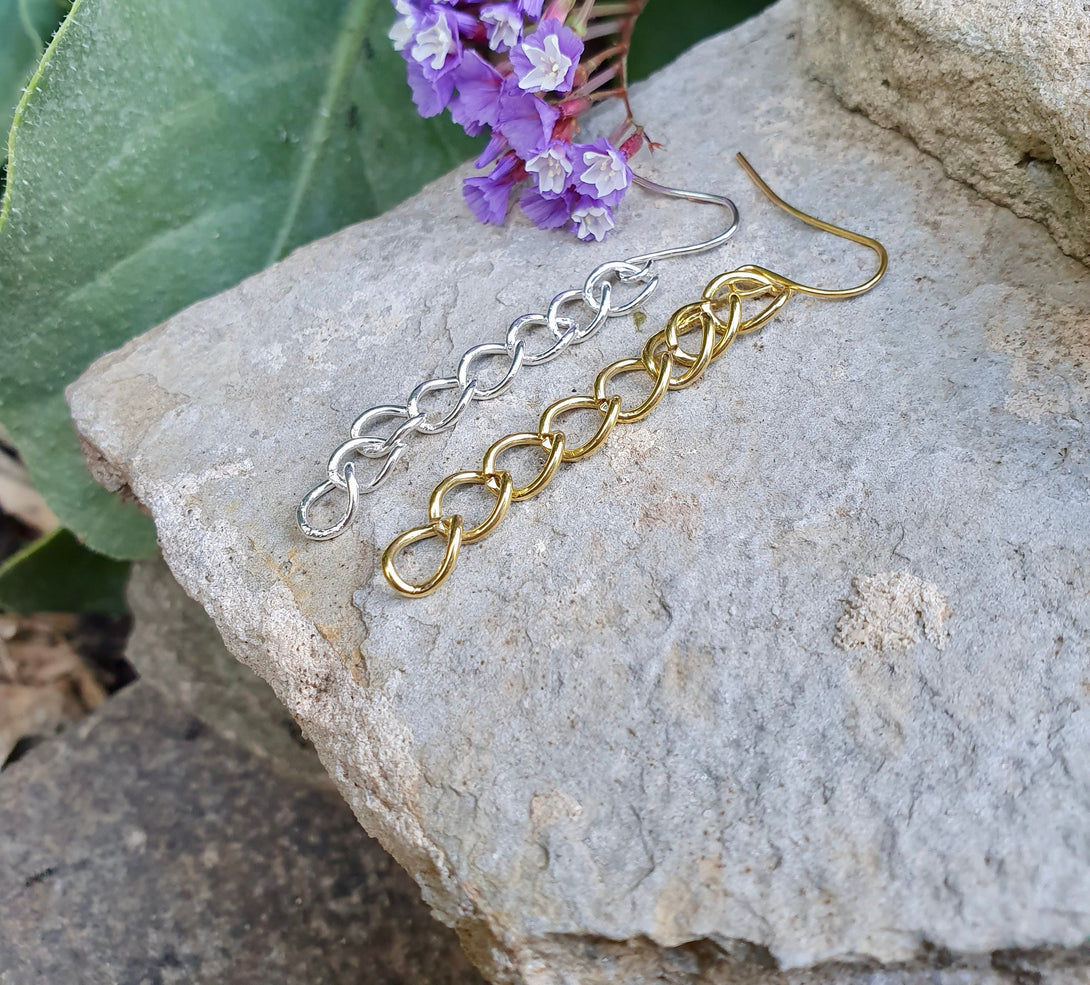 Chunky Chain Link Drop Earrings