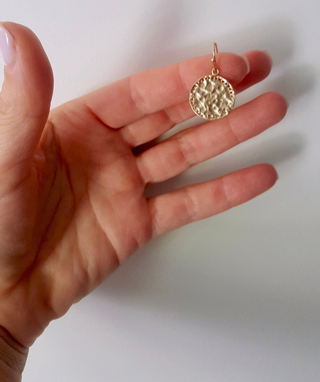 Hammered Coin Earrings