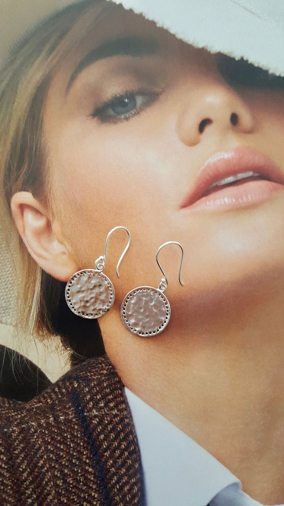 Hammered Coin Earrings