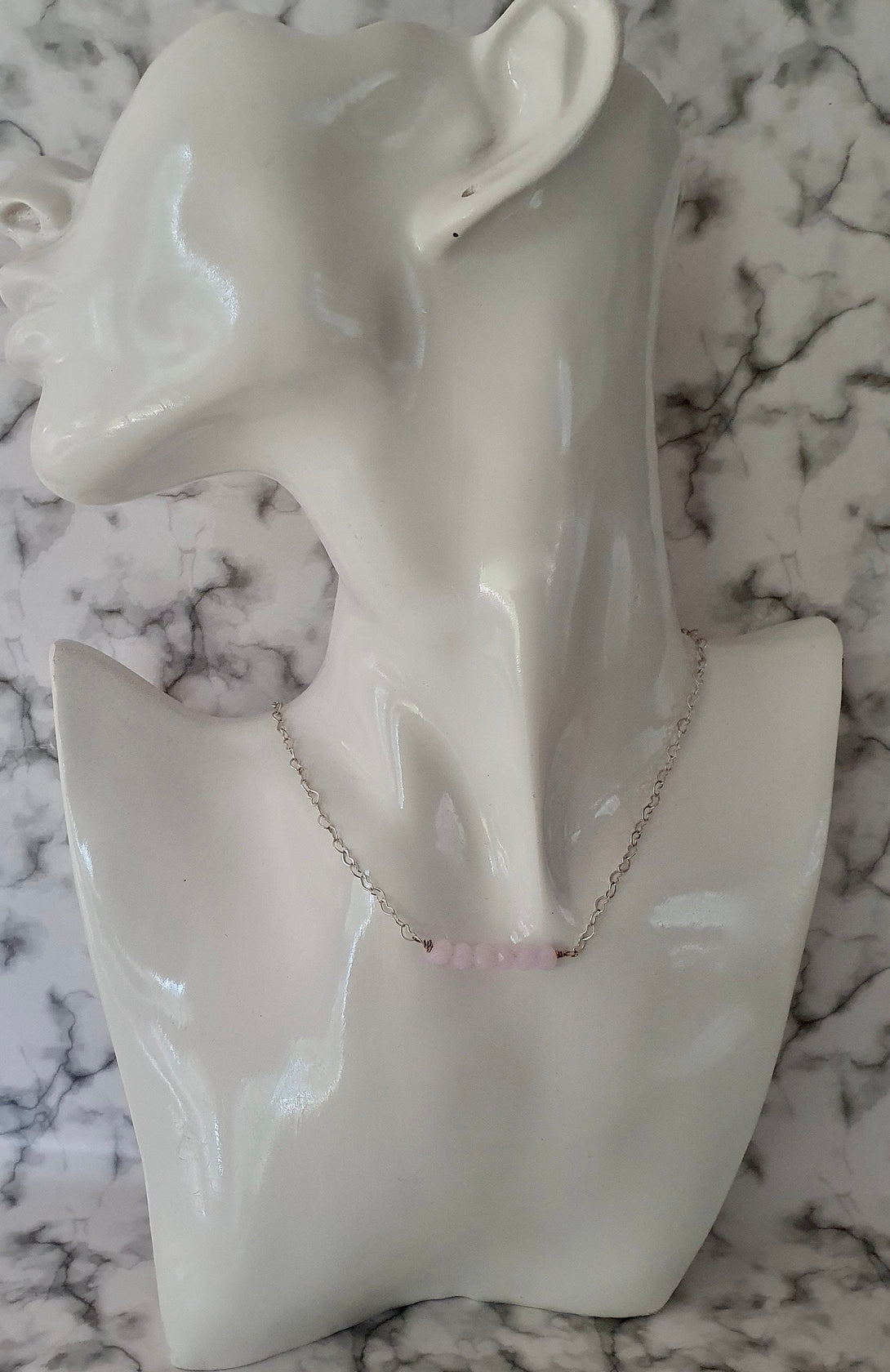 Dainty Gemstone Bar Necklace