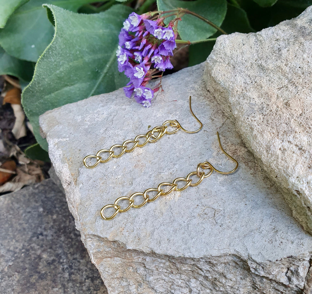 Chunky Chain Link Drop Earrings