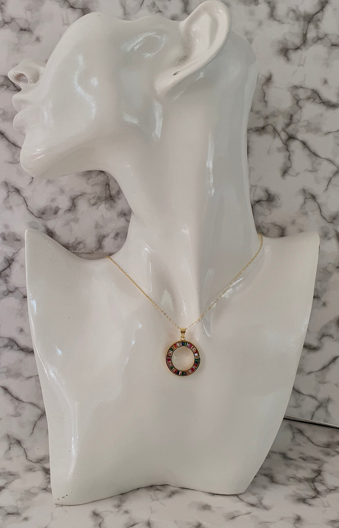 Circle Of Life Rainbow Necklace, Pride Jewellery