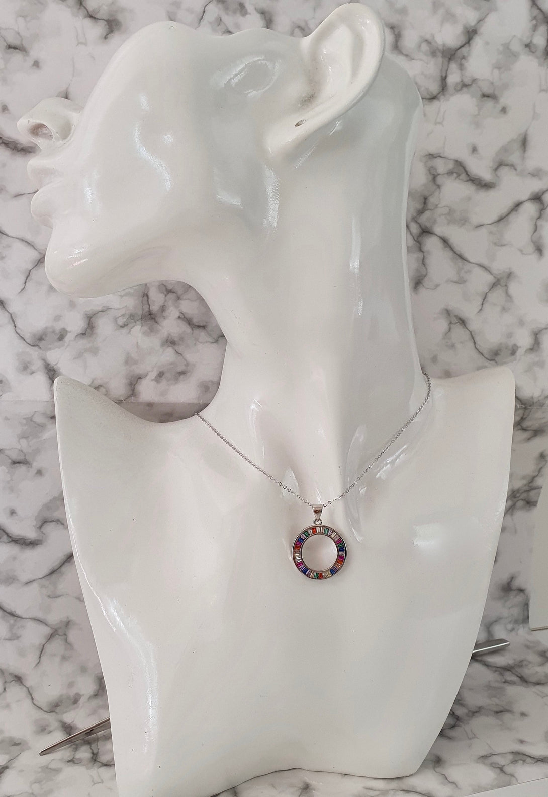 Circle Of Life Rainbow Necklace, Pride Jewellery