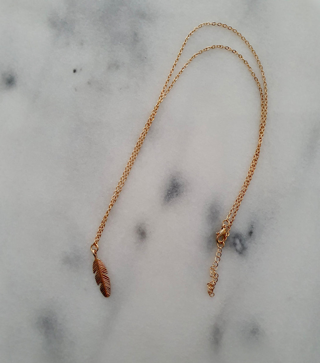 Long Leaf Sweater Necklace