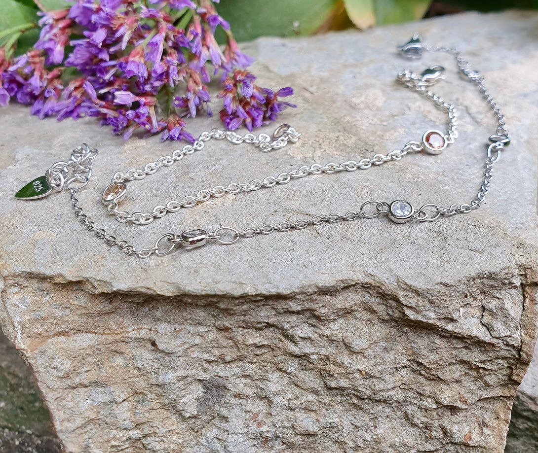 Dainty Diamond Station Bracelet