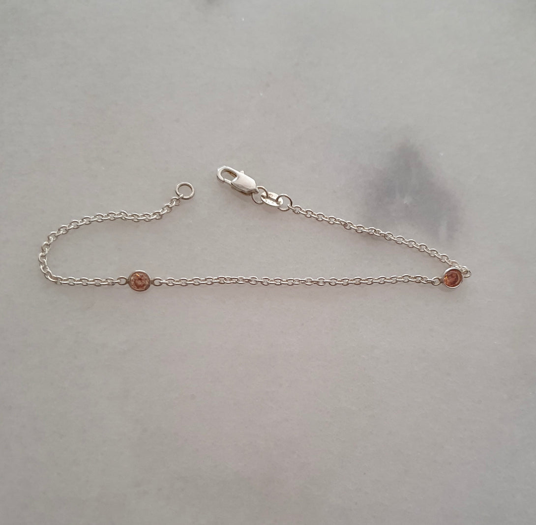 Dainty Diamond Station Bracelet