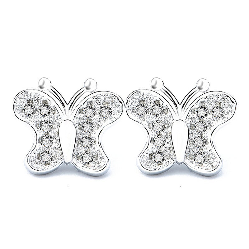 Sterling Silver Butterfly Earrings