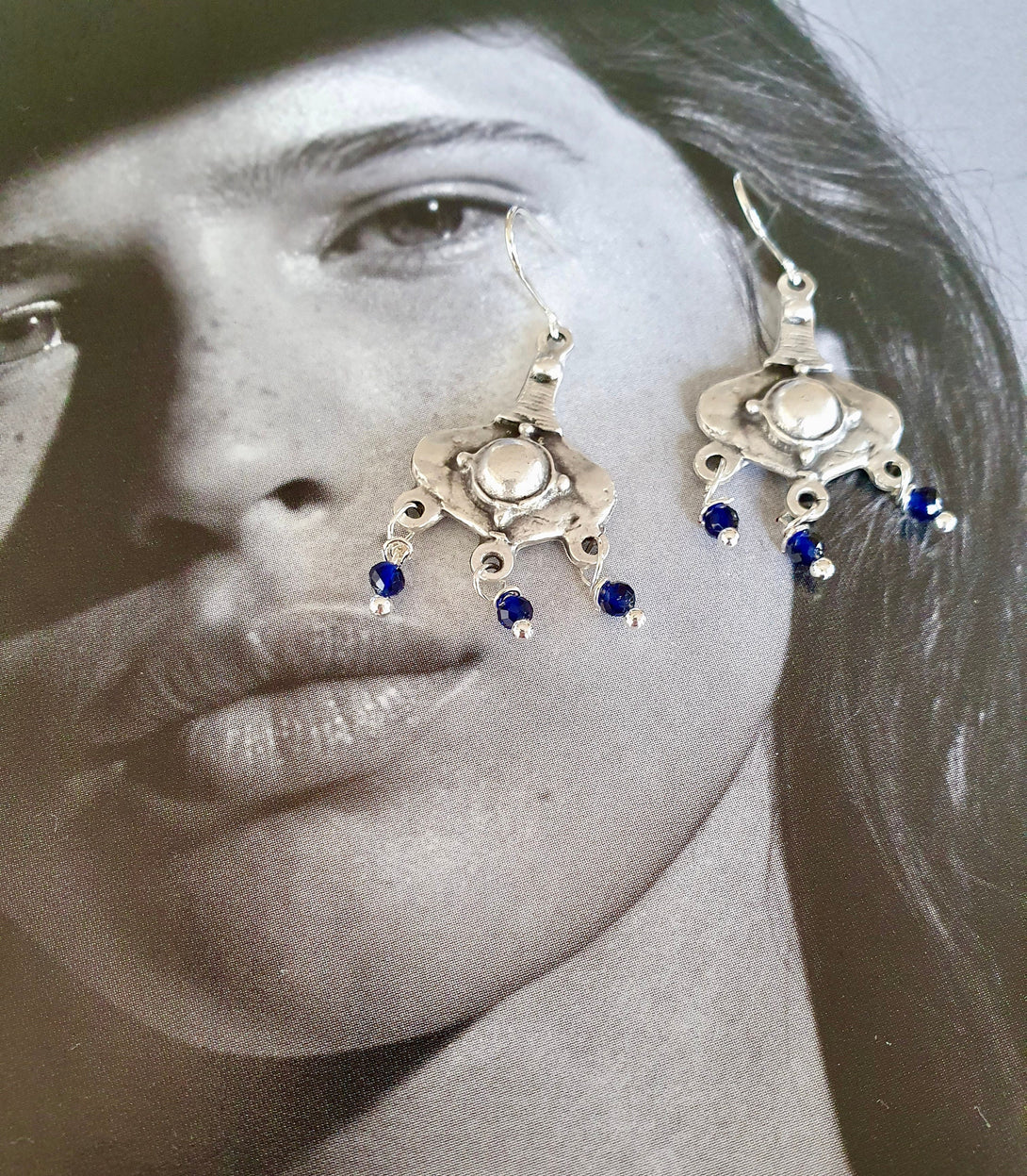 Sapphire Chandelier Earrings, September Birthstone Jewellery