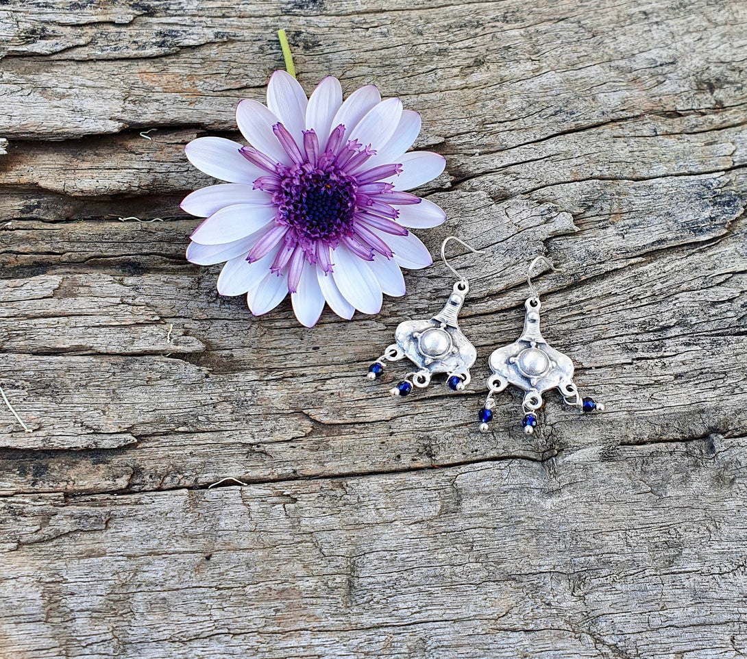 Sapphire Chandelier Earrings, September Birthstone Jewellery