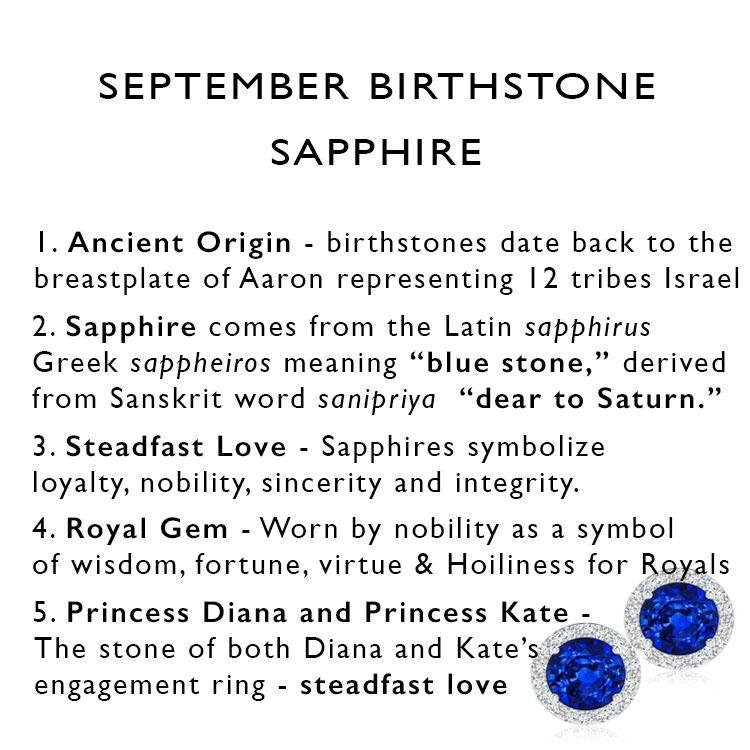 Sapphire Chandelier Earrings, September Birthstone Jewellery