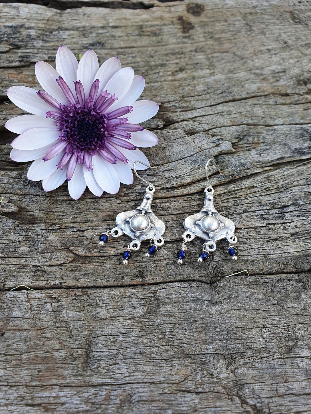 Sapphire Chandelier Earrings, September Birthstone Jewellery