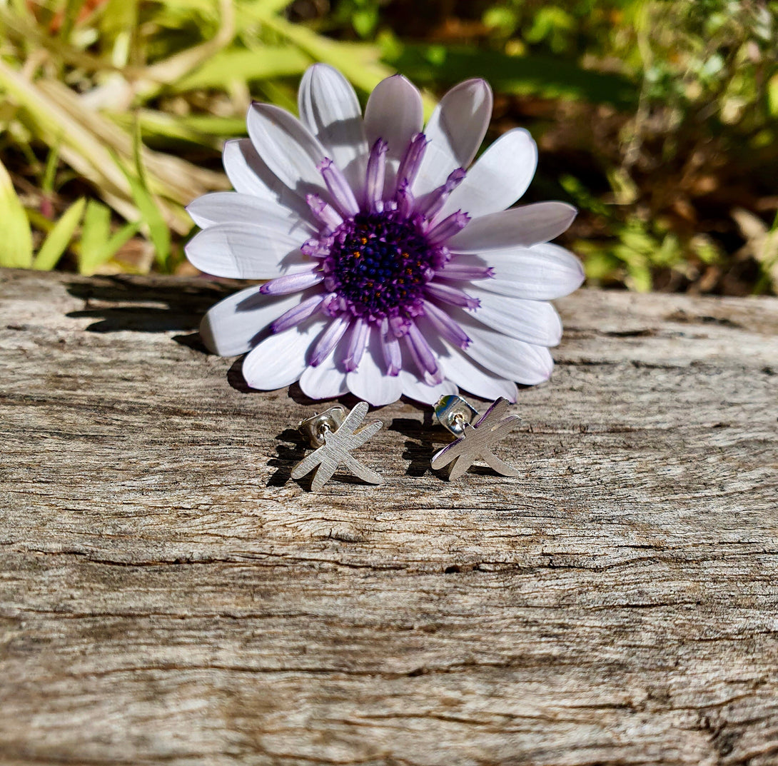 Dainty Dragonfly Stud Earrings In Surgical Steel, Symbolic, New Beginnings Gifts