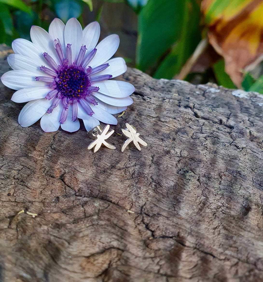 Dainty Dragonfly Stud Earrings In Surgical Steel, Symbolic, New Beginnings Gifts