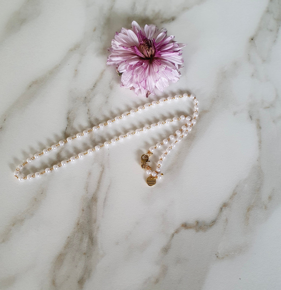 Dainty Pearl Choker Necklace