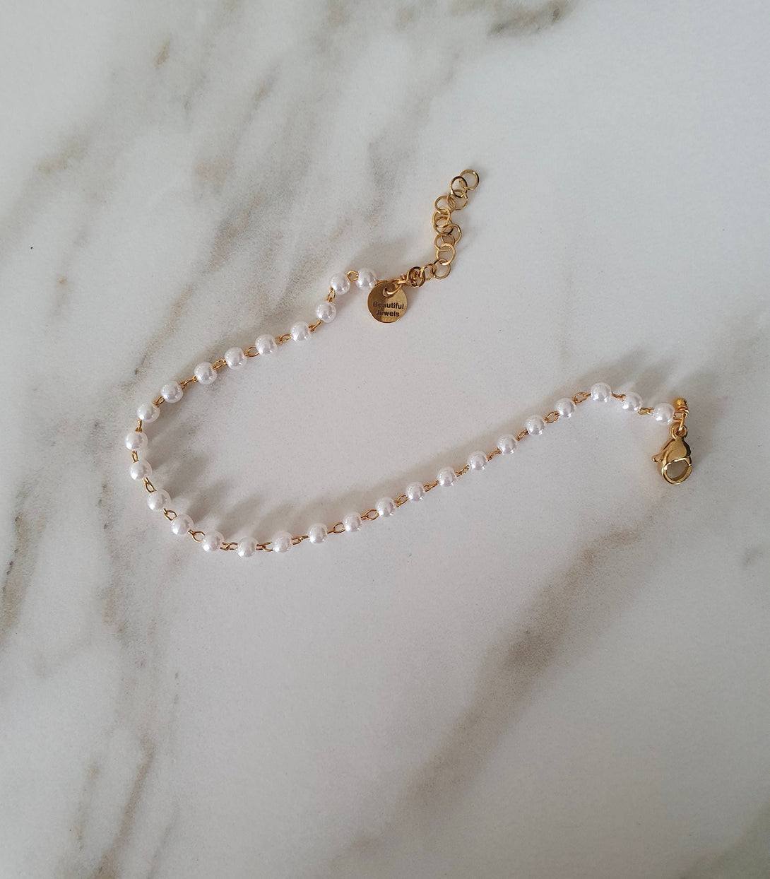 Dainty And Delicate Pearl Bracelet, Birthstone Jewellery