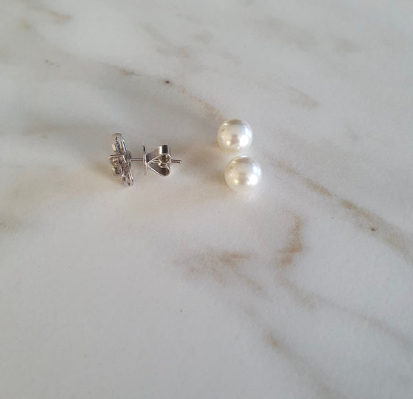 Pearl Backings For Earrings, Replacement Ear Backings, Earring Enhancer, Double Back Earrings