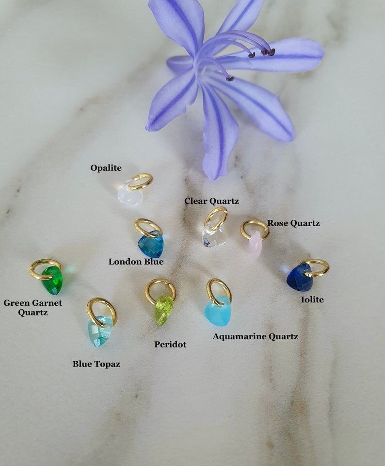 Dainty, Gemstone Pendant Chains, Birthstone Jewellery