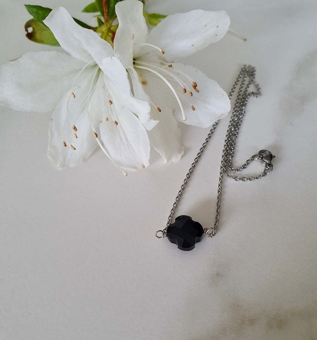 Austrian Crystal Clover Necklace, Inspirational, Lucky Jewellery