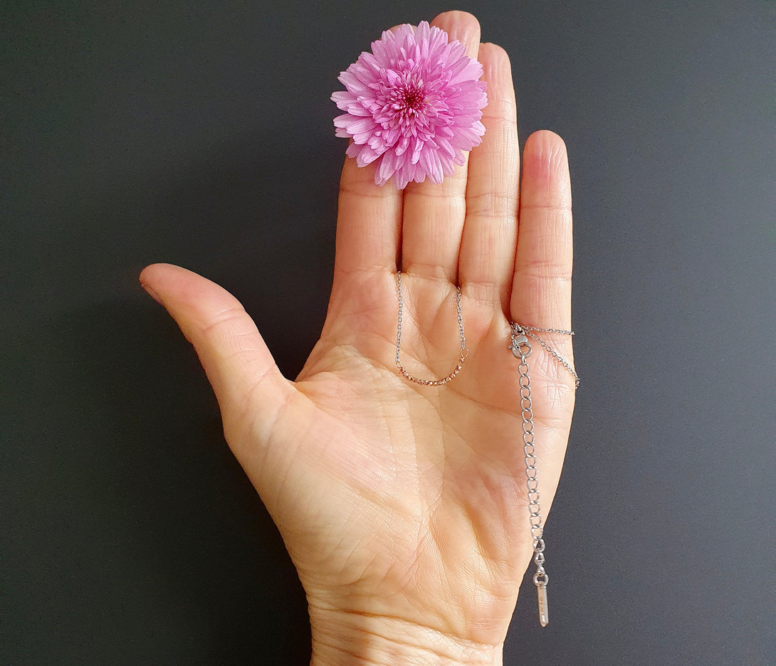 Dainty and Delicate Ethiopian Heishi Bead Bar Necklace