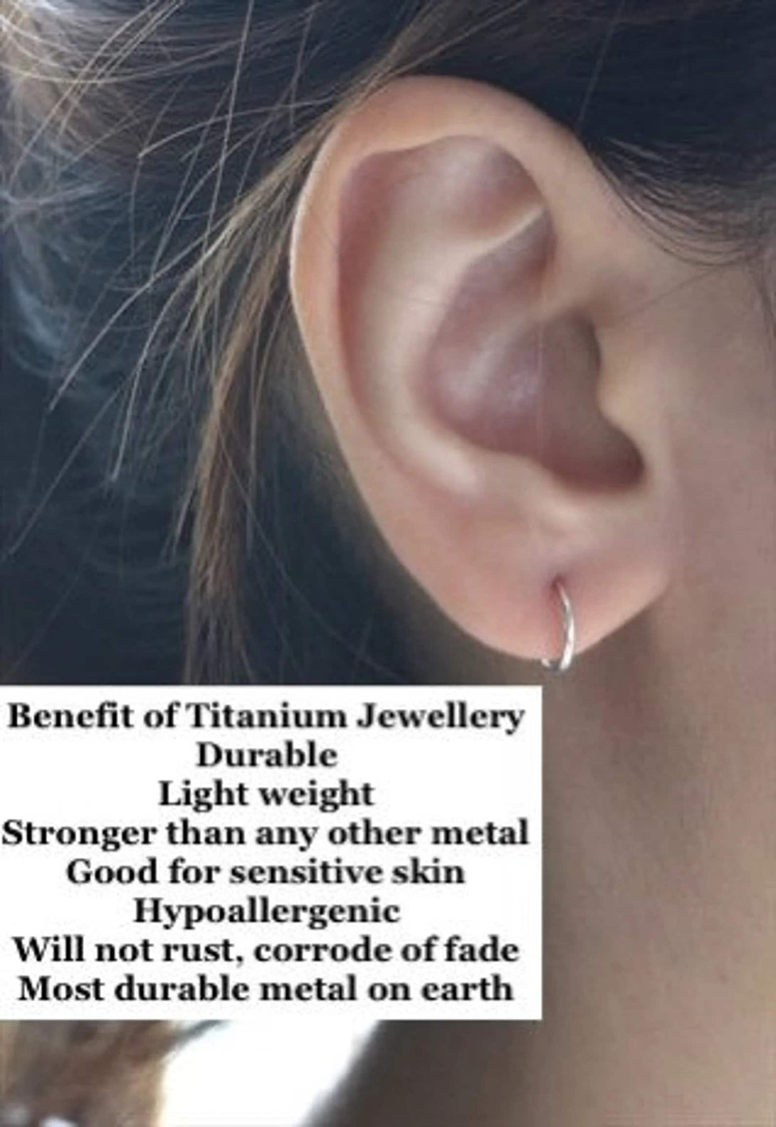 Titanium, Sparkling Starburst North Star, Tragus, Helix, Cartilage, Single Stud Earring