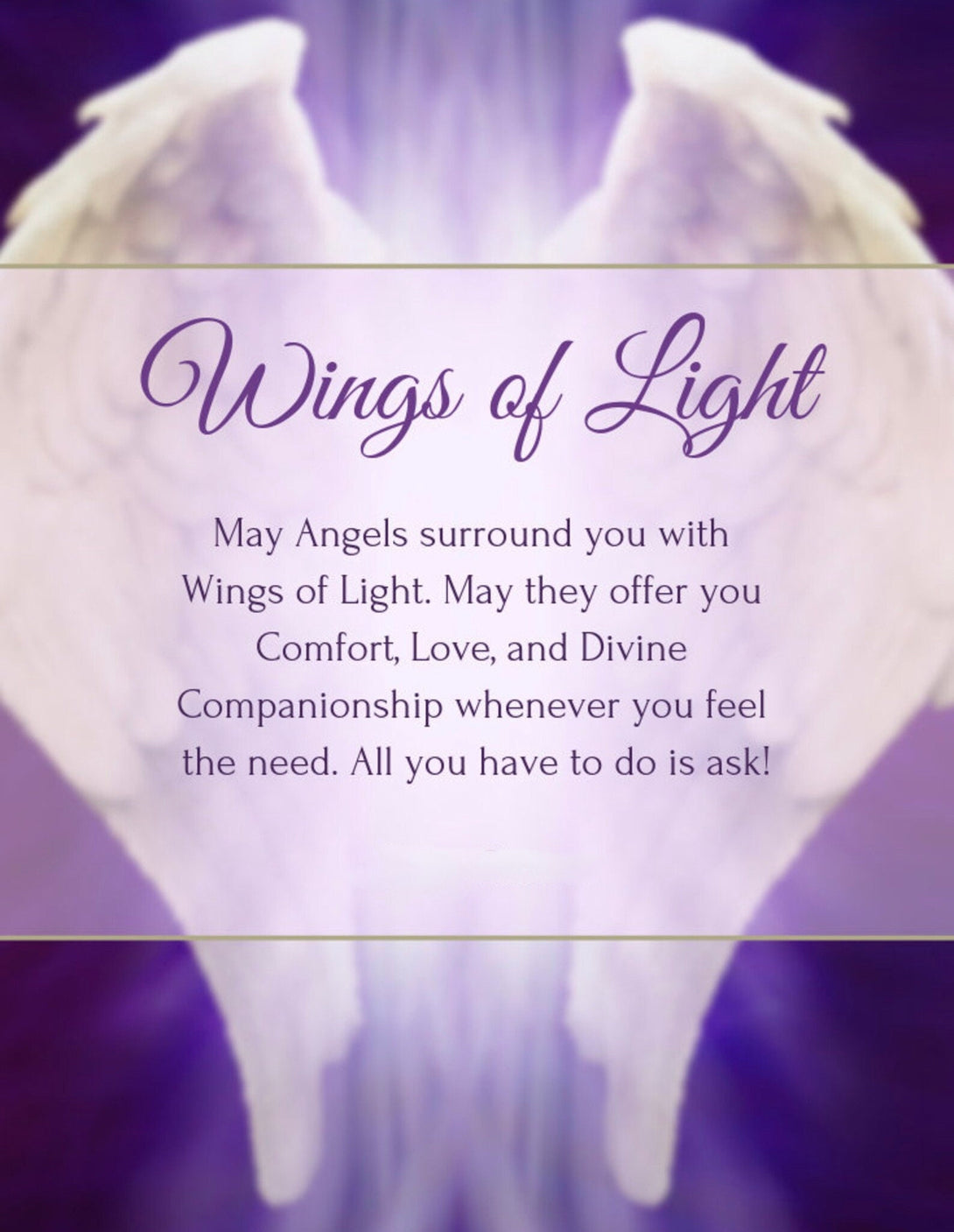 Guardian Angel Wing Necklace in Silver or Gold, On A Card With Message, Symbolic Friendship Gift