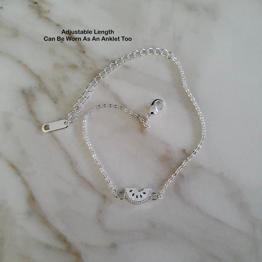 Dainty Watermelon Bracelet Or Anklet, Symbols Of Fertility