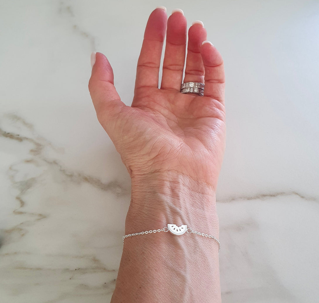 Dainty Watermelon Bracelet Or Anklet, Symbols Of Fertility