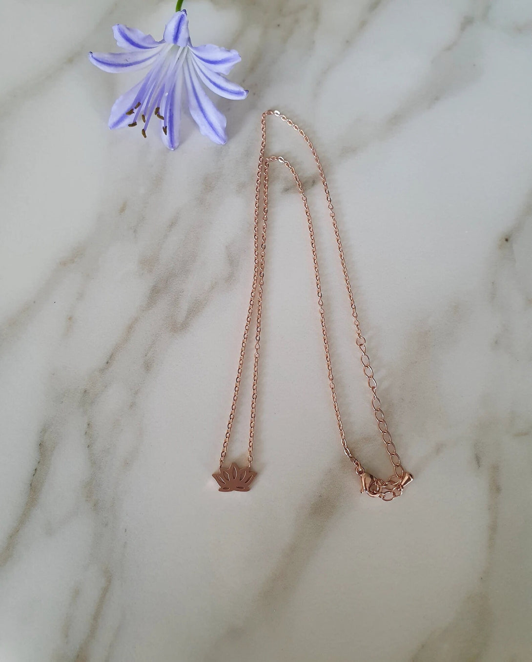 The Lotus Flower Necklace, Symbolic Jewellery In Rose Gold