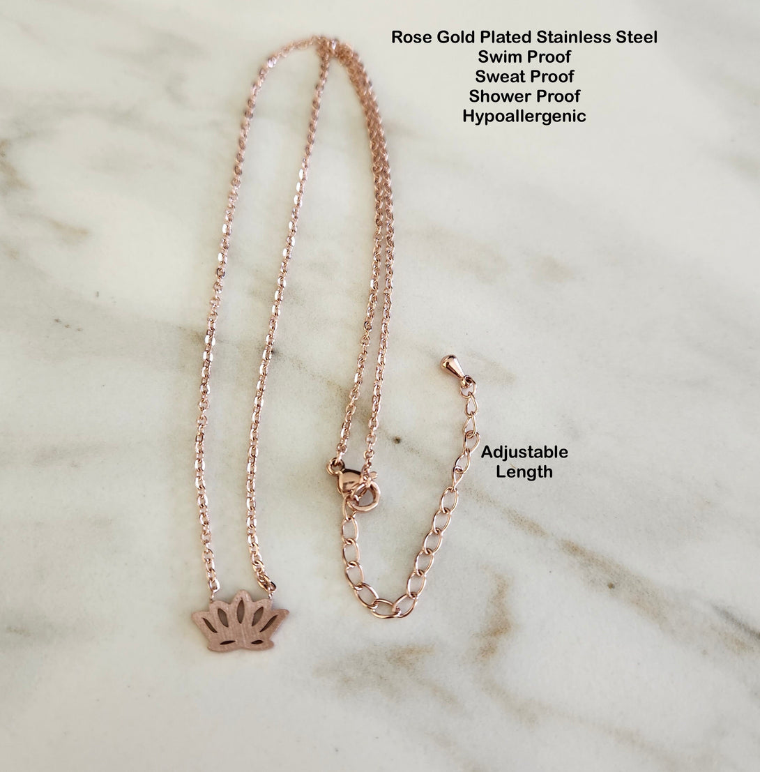 The Lotus Flower Necklace, Symbolic Jewellery In Rose Gold