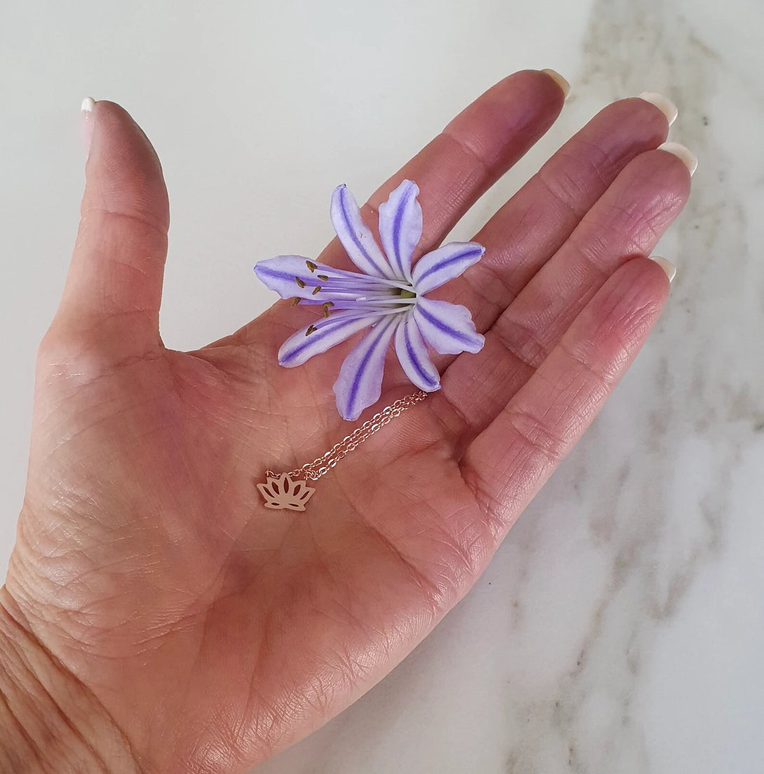 The Lotus Flower Necklace, Symbolic Jewellery In Rose Gold