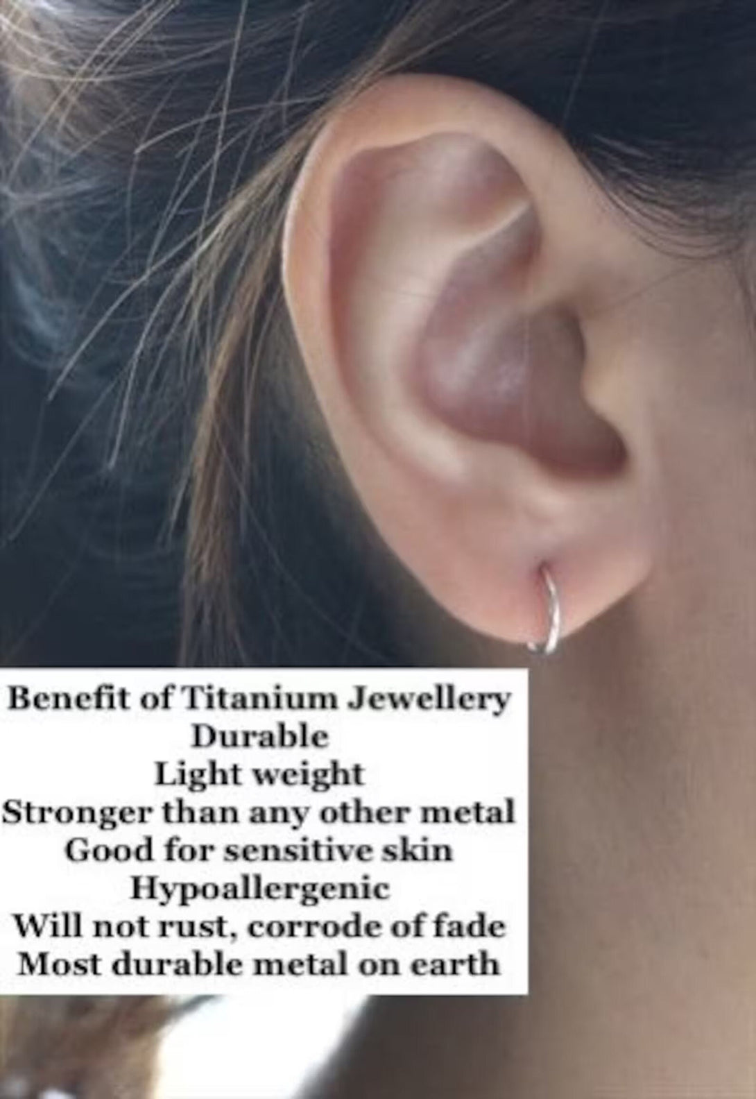 Pair Of Titanium And CZ Ball Back Helix Studs, Children's Small Reversible Screw Back Earrings, Cartilage And Body Piercings, Silver Or Gold