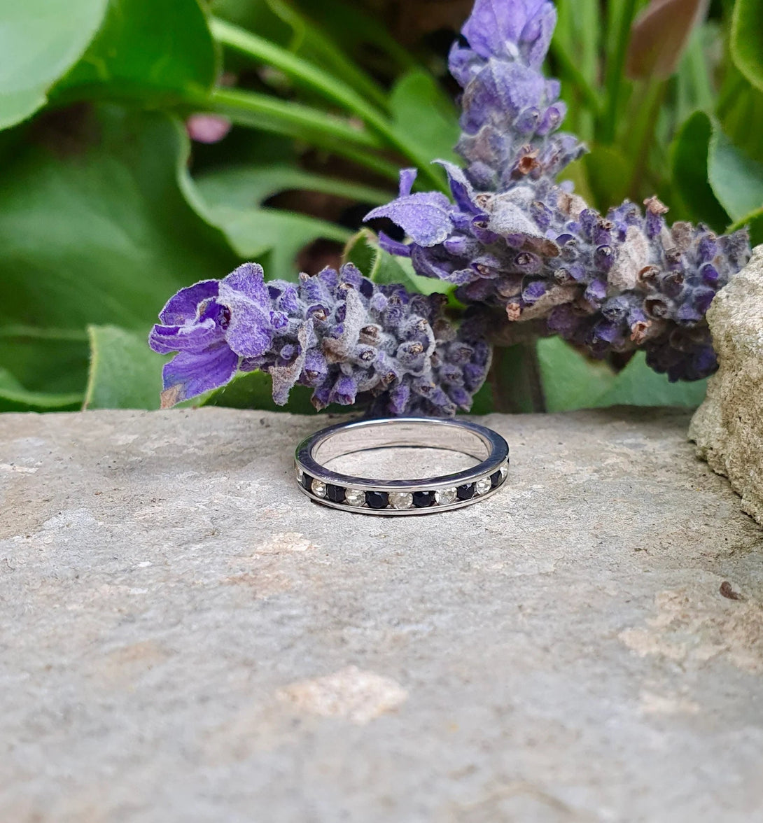 Sapphire Eternity Ring - Sterling Silver September Birthstone Jewellery Gifts