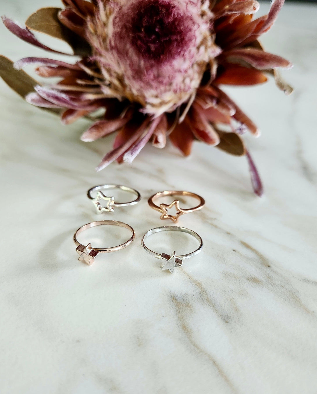 Charming Stainless Steel, Gold, Silver & Rose Gold Rings - Diverse Styles!