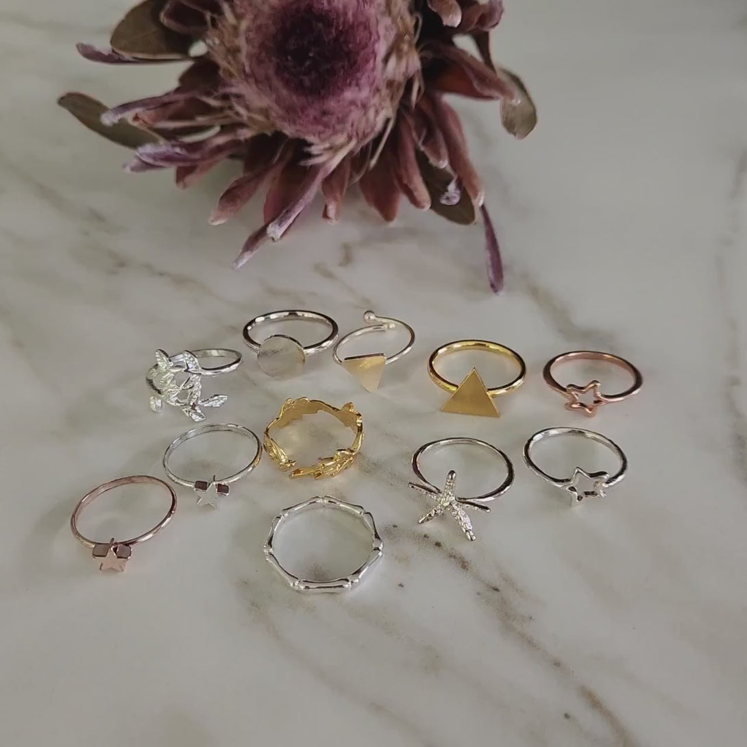 Charming Stainless Steel, Gold, Silver & Rose Gold Rings - Diverse Styles!